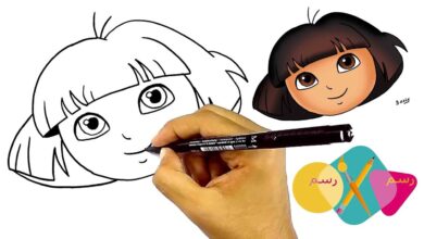 تعليم الطفل الرسم بخطوات سهلة ورسومات متنوعة