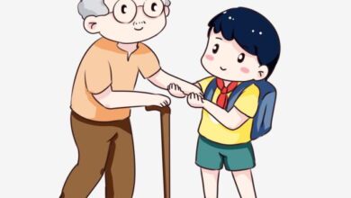 باسم يحذر أصدقائه قصة تعلم الطفل أحترام كبار السن