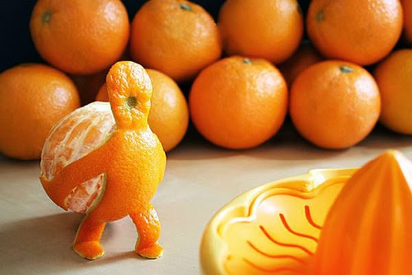 البرتقالة الفنية أفكار من البرتقال بالصور