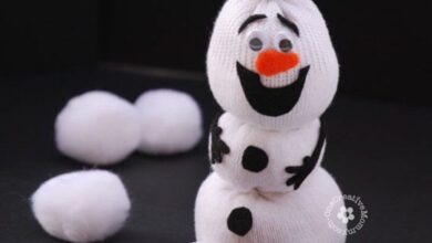 العاب من الجوارب للاطفال بخطوات بسيطة مصورة
