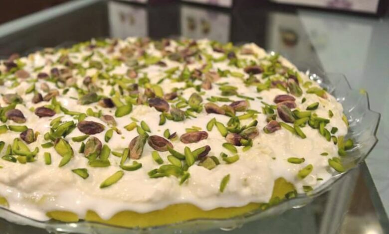 طريقة عمل كنافة بالقشطة