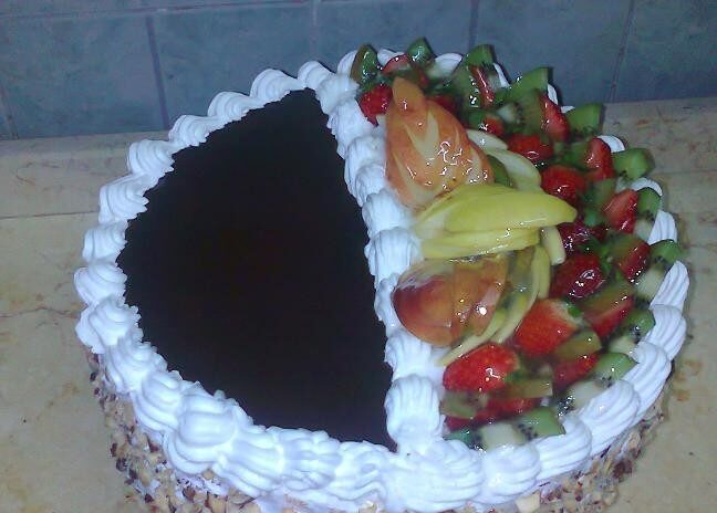 طريقة عمل تورتة الفواكه