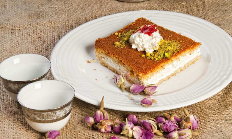 طريقه عمل كنافه بالقشطه