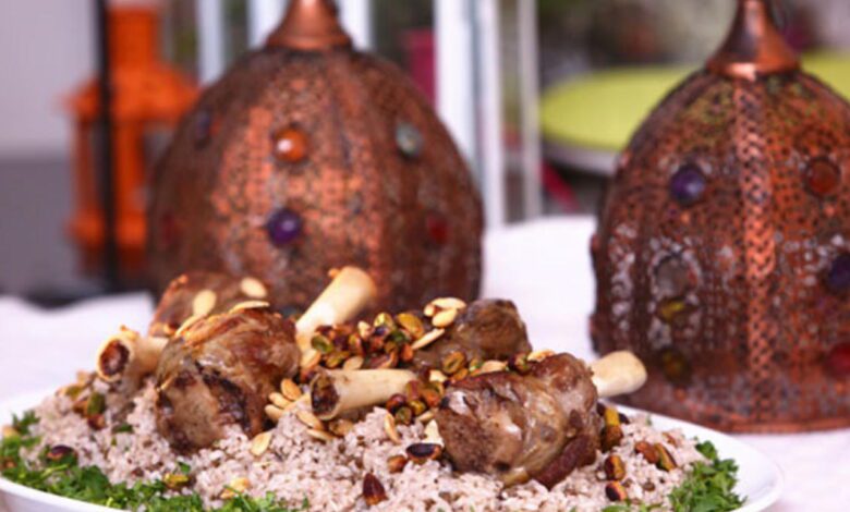 طريقة عمل الارز بموز الغنم