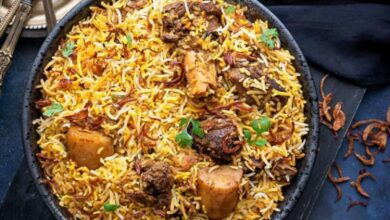 خطوات عمل برياني اللحم الهندي