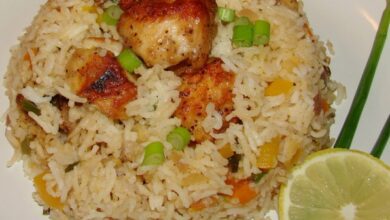 طريقة عمل ارز بالسمك