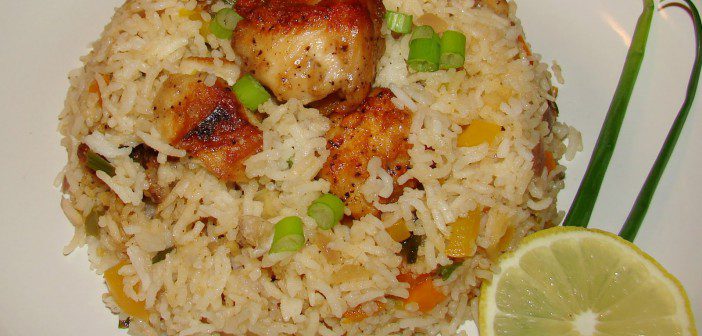 طريقة عمل ارز بالسمك