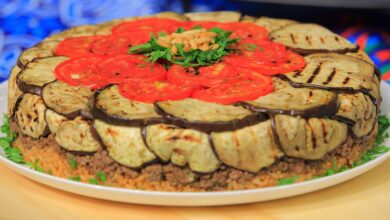 مقلوبة الأرز البني