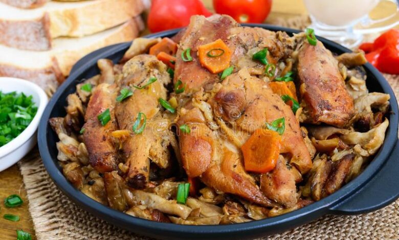 طريقة عمل الارانب بالخضار